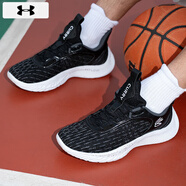 UNDER ARMOUR男鞋 25冬季新款運動(dòng)鞋UA網(wǎng)面透氣訓練鞋緩震舒適耐磨庫里籃球鞋 CURRY 庫里9/建議拍大半碼/黑色 39