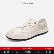 dreambox【斷碼撿漏】鈞博超值特惠真皮透氣純手工男鞋 8號米白色 40