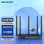 磊科（netcore）b6路由器千兆無(wú)線(xiàn)5g雙頻wifi鐵殼多WAN穿墻寬帶有線(xiàn)商用家用 5口千兆+1米網(wǎng)線(xiàn)
