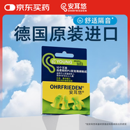 安耳悠 隔音耳塞 德國進(jìn)口睡眠防噪音 學(xué)習工作 女士小號款minisoft 5副