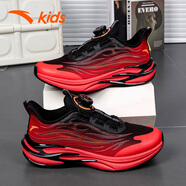 安踏（ANTA）兒童運動(dòng)鞋皮面防水冬季季新款男大童6-16歲白色小白鞋學(xué)生跑步鞋 （網(wǎng)面）黑紅5564【新年配色】 37