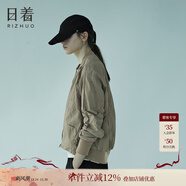 日著(zhù)（rizhuo）日著(zhù)原創(chuàng  )設計女裝2025秋新款城市輕戶(hù)外棒球服飛行員夾克短外套 卡其 XL