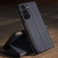 三星（SAMSUNG）【品質(zhì)原裝】適用于三星s24手機殼男款三星s24+保護套5G翻蓋式皮 【深藍色】 三星Galaxy_S24_Ultra