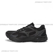 美津濃（MIZUNO）RACER S男女鞋跑步鞋耐磨減震老爹鞋西湖龍井運動(dòng)鞋正品 D1GH2235-01純黑色 36