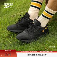 Reebok銳步官方男女款CLASSIC LEATHER黑武士美拉德休閑復古跑鞋 100032804 36 (23.5cm),US:5
