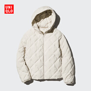 優(yōu)衣庫女裝PUFFTECH空氣棉服連帽外套 469871 30 淺米色 3XL