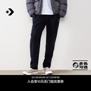 匡威（Converse）官方 秋冬新品男簡(jiǎn)約星箭插扣腰帶直筒褲長(cháng)褲M(mǎn)CJ130 MCJ130-023 S (165/74A)