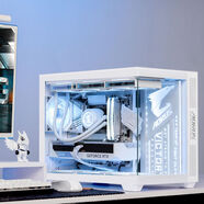 英特爾（Intel）i5 14600KF準無(wú)顯卡白色DIY組裝技嘉電腦臺式主機整機 配置四