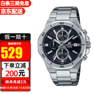 卡西歐（CASIO）手表EDIFICE系列八角金屬防水時(shí)尚商務(wù)石英男表 EFV-640D-1A