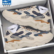 鴻星爾克男鞋運動(dòng)鞋男秋冬紅星男鞋厚底老爹鞋休閑鞋皮面防水鞋子加絨棉鞋 皮面防潑水丨暖亞麻丨2004 40 【官方正品/現貨速發(fā)】