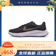 耐克（NIKE）運動(dòng)跑步鞋氣墊緩震低幫男鞋休閑透氣百搭女鞋秋冬CW CW3419-009黑金登月8 36