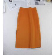 品質(zhì)好貨愛(ài)MA仕橙色半身裙A版直筒包臀短中超長(cháng)雙面羊毛呢絨保暖 愛(ài)馬仕橙直筒中長(cháng)裙 S S