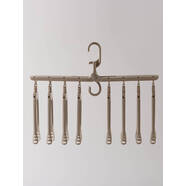 宜得利家居多功能折疊衣架收納家用衣柜晾衣架魔術(shù)衣架衣?lián)?8連多功能可折疊衣架 MO