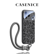 岡科自帶鏡頭膜適用蘋(píng)果17promax手機殼磁吸新款外殼相機按鍵iphone17液態(tài)硅膠air全包magsafe防摔16軟 【石墨色+掛繩】 iPhone17ProMax