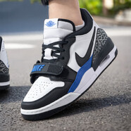 耐克（NIKE）籃球鞋男鞋2025秋冬季新款運動(dòng)鞋Air Jordan 312 AJ312低幫休閑鞋 CD7069-114白色黑色藍色 40.5