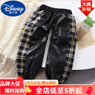 迪士尼（Disney）嬰兒防尿濕皮褲男女孩開(kāi)襠隔尿褲兒童防水罩褲寶寶冬季罩棉褲套 熱售卡其色格格隔尿褲 80 cm（身高73-80）