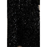 游小姿2023新款bling亮片長(cháng)裙高腰垂墜感顯瘦小眾半身裙亮加絨 黑大擺不加絨 S S