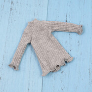 映棠licca娃衣ICY DBS 小布娃娃衣服 連衣裙長(cháng)袖T恤7色入azone麗佳lic 灰色款 適合小布裝扮