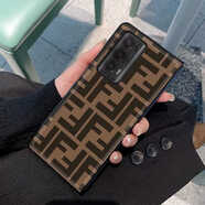 原奘適用于榮耀MagicV2手機殼歐美保護套榮耀magicv2全包防摔MagicVs2 雙F棕色 榮耀Magic s/s 至臻版