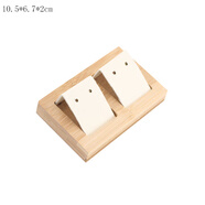 日韓簡(jiǎn)約風(fēng)格實(shí)木耳釘盤(pán)首飾展示托盤(pán)耳環(huán)首飾展示板珠寶道具 白皮竹子耳釘盤(pán)中號