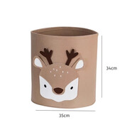 月亮故事LUNASTORY兒童玩具收納籃臟衣簍洗衣籃筐衣服婁子換洗衣服框禮物 小鹿收納框