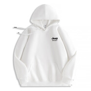 JEEP SPIRIT吉普衛衣男春秋季圓領(lǐng)長(cháng)袖T恤男士打底衫休閑男裝 HM01白色 S