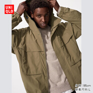 優(yōu)衣庫男裝女裝防風(fēng)連帽外套/夾克戶(hù)外休閑25秋冬新款478231 34 駝色 M