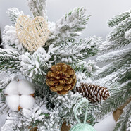 中掌柜天然干松果圣誕樹(shù)DIY裝飾材料攝影道具布置棉花花藝花環(huán)花束配飾 松果干花混裝[豪華裝33個(gè)] 干樹(shù)枝