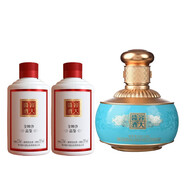 容大53°容大醬酒國際藍258ml半斤裝大曲坤沙醬香型白酒送禮必備 53度 258mL 1瓶 國際藍+容大125ml 2瓶