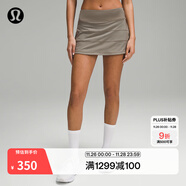 lululemon丨Pace Rival 女士運動(dòng)中腰短裙 速干 芯吸 LW8A78R 卡其棕 XS /4