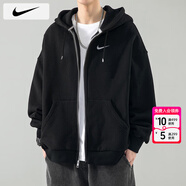 耐克（NIKE）外套男士 25冬季新款運動(dòng)服裝防風(fēng)休閑衣連帽開(kāi)衫衛衣透氣夾克 柔軟毛圈/全棉親膚/曬圖退5 XL 【180】體重150~170斤左右