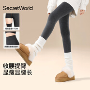 SecretWorld打底褲女秋冬加絨灰色黑色外穿冬季加厚連腳配裙子女士保暖連褲襪