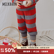 Milkbarn兒童長(cháng)褲寶寶秋冬童裝男女童休閑褲子外穿靴褲 櫻桃?jiàn)A心 90 cm
