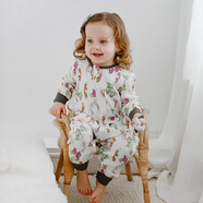 nest designs嬰兒睡袋嬰幼兒兒童竹棉紗布寶寶分腿防踢被四季通用 葡萄樹(shù)下-四層（建議室溫24-26℃） 80碼(建議身高70-80cm)年齡6-1.5歲