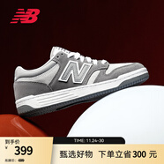 NEW BALANCENB官方板鞋男鞋女鞋復古休閑平底鞋低幫百搭運動(dòng)鞋BB480L系列 淺灰色/深灰色 BB480LEC 36 (腳長(cháng)22cm)