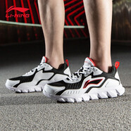 李寧紅顏跑鞋男鞋運動(dòng)鞋男秋冬季輕便軟底休閑鞋透氣減震鞋子運動(dòng)鞋 標準白/標準黑/李寧紅 42