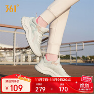 361°運(yùn)動鞋女秋冬季網(wǎng)布透氣健身輕便休閑厚底慢跑步鞋子682232210-1