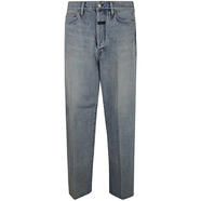 FEAR OF GOD男士牛仔褲舒適耐磨淺藍直筒日常通勤男褲潮牌簡(jiǎn)約 藍色 均碼 |31INCH