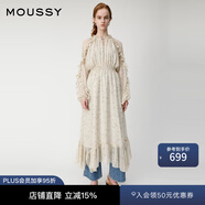 moussy 【歐陽(yáng)娜娜同款】女裝新款度假連衣裙028GAH30-6140 075花紋米色 S 00001