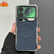 小米（MI）【品質(zhì)原裝】適用小米17promax手機殼15spro凱夫拉紋小米17懸浮支 【深藍】鏡頭支架-碳纖維紋-內置磁吸圈 小米_14