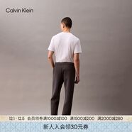 Calvin Klein高級成衣系列春秋男士簡(jiǎn)約ck字母順滑微彈休閑運動(dòng)褲針織長(cháng)褲  BAE-太空黑 M