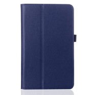 SONY SE適用索尼Xperia Tablet Z1平板電腦保護套SGP341/sgp312皮套翻蓋全包防摔SGP311外殼荔枝紋支架 深藍色