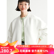 雲上生活簡(jiǎn)單基礎款運動(dòng)百搭輕便休閑棒球服外套女2025秋W8097X 云白色 M