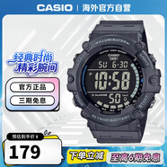 卡西歐（CASIO）復古小方塊多功能戶(hù)外防水男士手表AE-1500WH-8BVDF 藏藍色