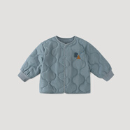 巴厘小豬兒童棉服秋冬季夾棉男童加厚保暖棉衣內膽棉襖寶寶打底女童外套 月光藍 73