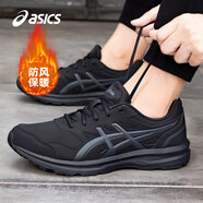 亞瑟士（ASICS）男鞋女鞋跑步鞋 25冬季款JOG 100T運動(dòng)鞋網(wǎng)面透氣減震馬拉松跑鞋 001-黑武士/皮革保暖/MISSION 3 44 (內長(cháng)280mm)