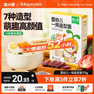 窩小芽嬰幼兒一周mini造型面25g*7包/盒 不添加食鹽7種口味寶寶輔食面條