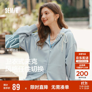 森馬迪士尼米奇家族合作外套女連帽寬松2025春季繡花夾克109125108001