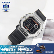 卡西歐（CASIO） 男表女表卡西歐手表男女情侶表學(xué)生時(shí)尚運動(dòng)表太陽(yáng)能雙顯電子表 WS-1400H-1BVPF小銀黑方塊