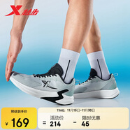 特步閃電跑鞋運動(dòng)鞋男鞋秋季網(wǎng)面透氣減震輕便跑步鞋體測鞋子